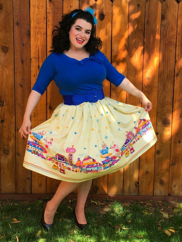 Nifty 50s Retro Diner Novelty Print Skirt – Perfectly Pinup by Banned ...